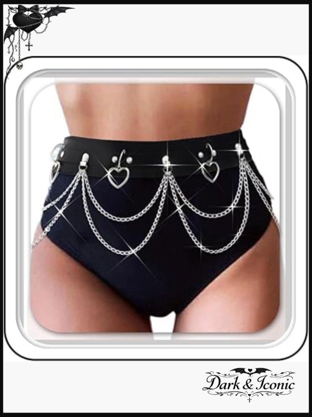 Layered Gothic Punk Waist Chain Belt Body Jewelry Women